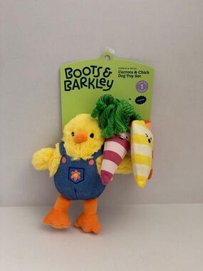 Target Boots & Barkley Yellow Chick Plush with Blue Overalls and Orange Feet